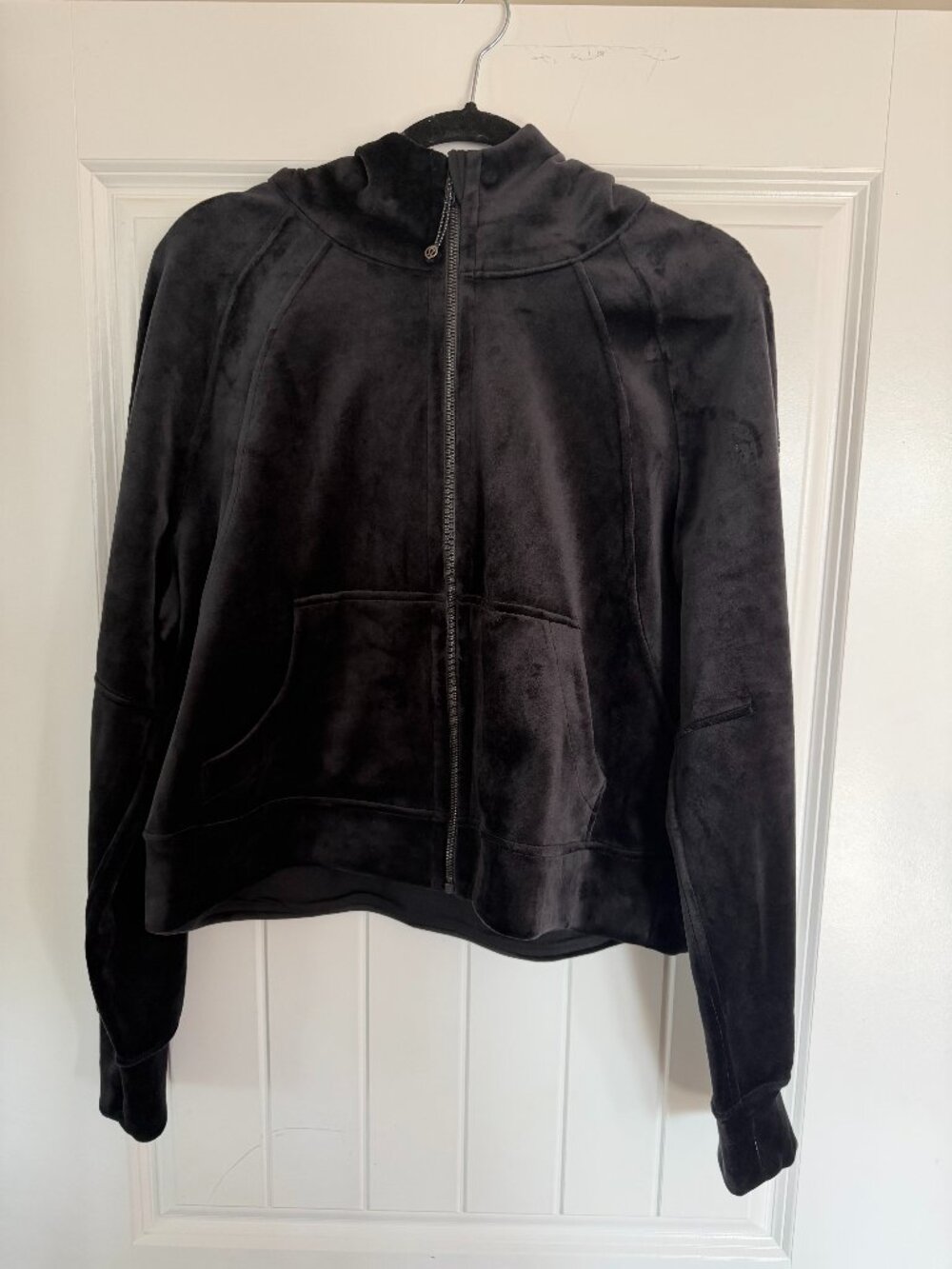 NWT Lululemon Morning Restore Velour Hoodie Heathered Black M/L - Now Retired